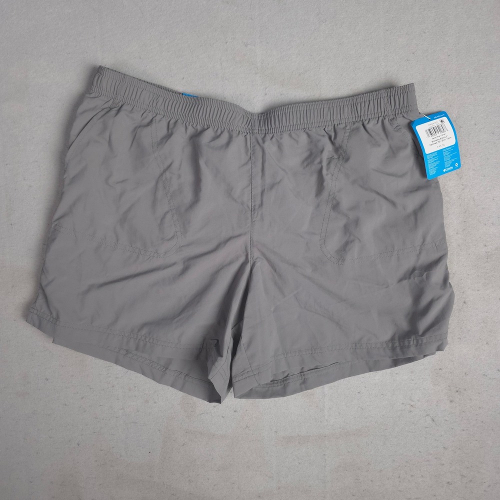 Columbia Sandy River Shorts Womens XL Grey 5 Inch Inseam AL4573-023 New